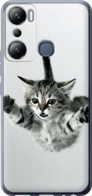 Чехол на Infinix Hot 20i Летящий котёнок "2322u-2964-17620"