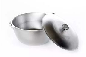 Котел алюминиевый с крышкой и дужкой 290мм 10л СИЛА