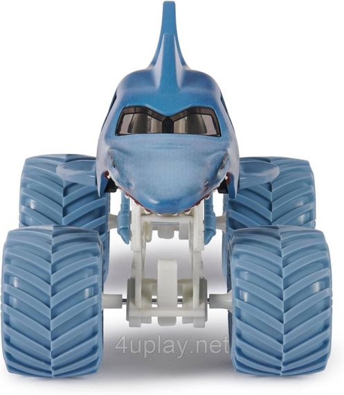 Оригинал Monster Jam Megalodon Монстр-трак 1:24 Акула Мегалодон Металлический кузов | Зображення 5