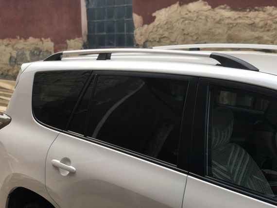 Рейлинги Хром Турецкие Длинная база, Пластиковые ножки для Toyota Rav 4 2006-2013 гг | Зображення 3