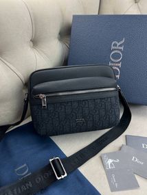 Месенджер чорний Dior Zipped Rider 2.0 c852