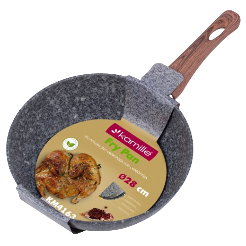 Сковорідка d28см алюміній а/п Grey marble 4163 KAMILLE