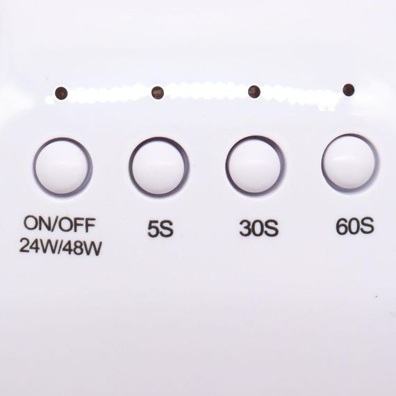 Лампа для манікюру 48 Вт LED+UV SUN ONE WHITE / Лампа для сушіння гель лаку / Настільна манікюрна лампа | Зображення 4