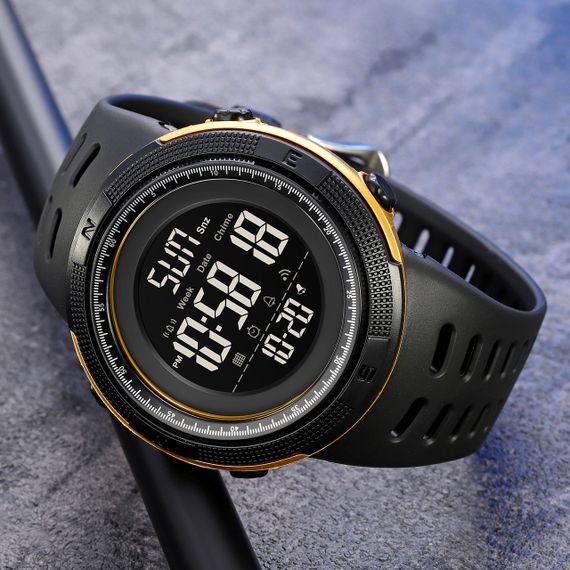 Годинник S2kmei 2070BKGD Black-Gold | Зображення 3