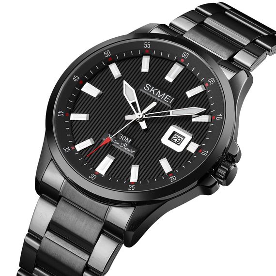 Чоловічий годинник Skmei 1654BK Black | Зображення 1