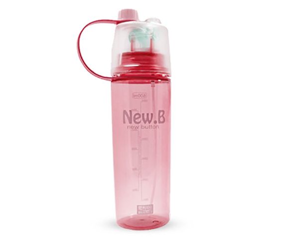 Спортивная бутылка для воды с распылителем New B. 600 мл Розовый | Зображення 2