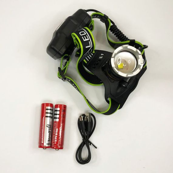 Led фонарь на голову Bailong BL-A7-P50, Наголовный фонарь Налобный для туризма рыбалки и охоты YQ-59 | Зображення 6