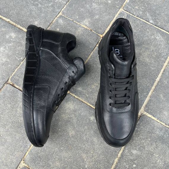 Кожаные черные кеды Luciano Bellini 43 размер | Зображення 9