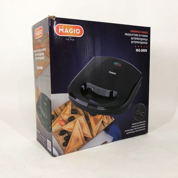 Мультимейкер для бутербродов MAGIO MG-360N 700 Вт, Бутербродница профессиональная VU-86 | Зображення 3