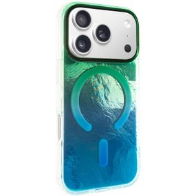 Чехол TPU Shiny Mountain (MagFit) для Apple iPhone 17 Pro Max (6.9") Green / Blue