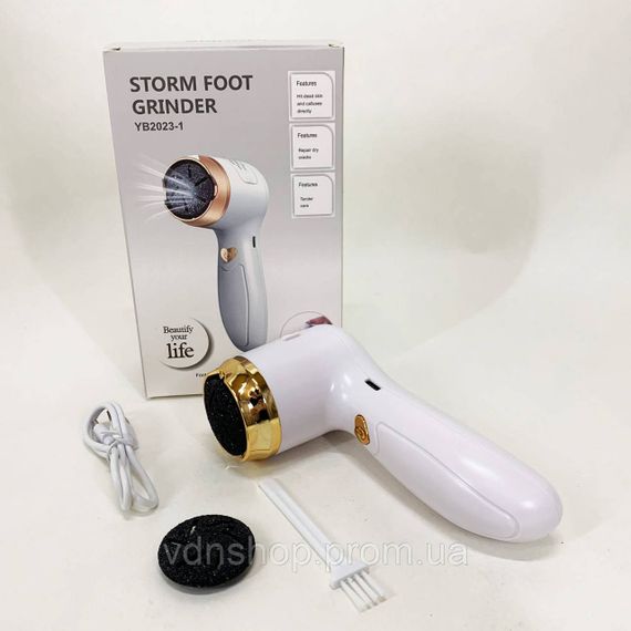 Пемза для шелушения пяток, Удаление мозолей на ногах, Электрическая машинка для чистки пяток LN-59 | Зображення 3