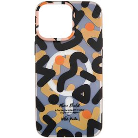 TPU чехол Pastel Chaos with MagSafe для Apple iPhone 16 Pro (6.3") Black