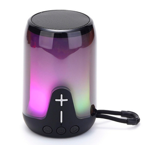 Портативная Bluetooth колонка TG652 с RGB подсветкой и функцией громкой связи, радио, черная