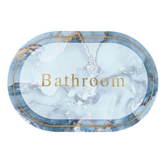 Вологопоглинаючий килимок мармур "Bathroom" 38*58CM*3MM (D) SW-00001569 | Зображення 4