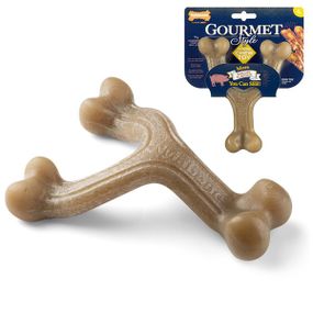 Игрушка для собак Nylabone Gourmet Wishbone Bacon, 15.5 см
