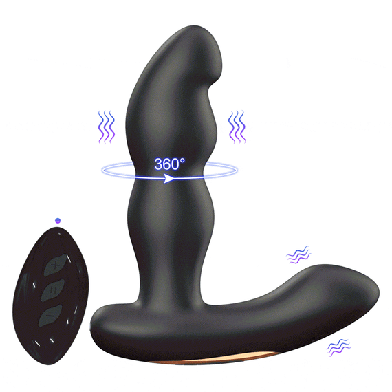Масажер простати - Prostate Massager With Vibration & 360° Rotation Erospace Men’s Play B12 Sex Aura | Зображення 3