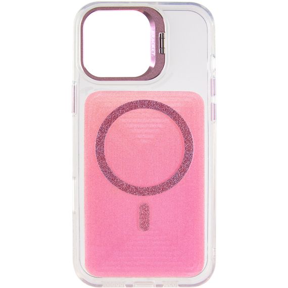 Чохол TPU+PC Jewel Sparkle with Magnetic Fit для Apple iPhone 16 Pro (6.3") Pink Ruby | Зображення 1