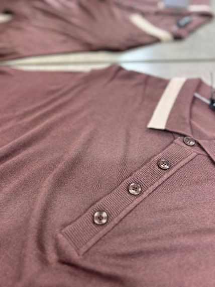 Трикотажне поло Tom Ford коричневого кольору  f699 | Зображення 1