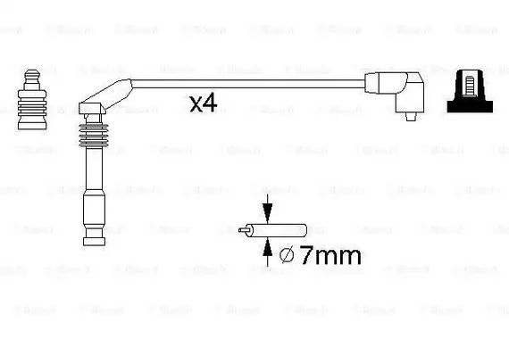 Комплект дротів запалювання OPEL ASTRA, BOSCH (0986357126) | Зображення 4