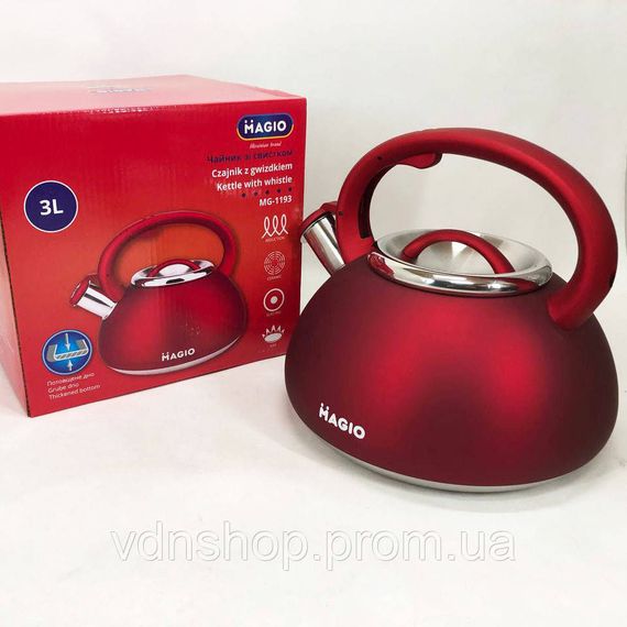 Чайник з нержавіючої сталі якісний, Чайник для газових плит Якісний металевий DX-29 | Зображення 8