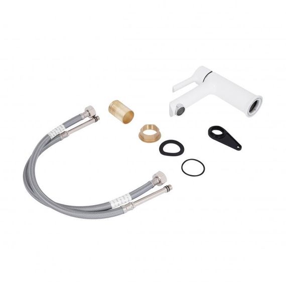 Смеситель для раковины Qtap Grand QTGRAWCR001F Chrome/White | Зображення 6