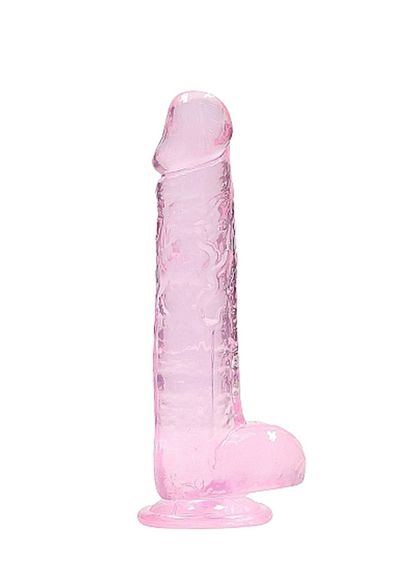 Фалоімітатор Realistic Dildo with Balls Pink 8/20 см Sex Aura | Зображення 5