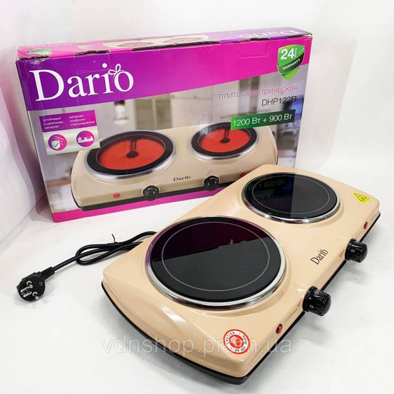 Настольная бытовая электрическая плита для дома кухни DARIO, Плита настольная эмалированная OC-94 | Зображення 3