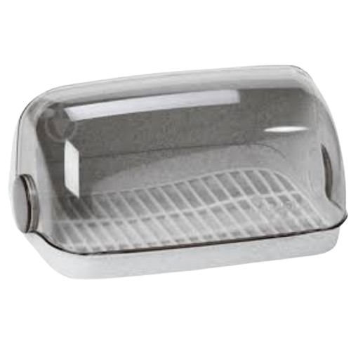 Хлібниця велика пластик 12 білий мармур Ламела