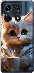 Чохол на Infinix Note 30 Pro Білий кіт "5646u-3427-2448"