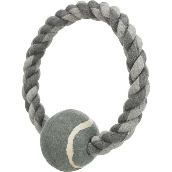 Іграшка Trixie для собак Кільце плетене з тенісним м_ячем текстиль 6х18 см | Зображення 2