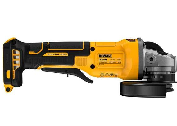 Шліфмашина кутова-болгарка DeWALT акумуляторна безщіткова без АКБ та ЗП DCG408NT | Зображення 7