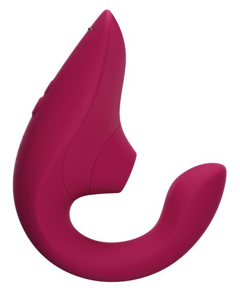 Вагинально-клиторальный стимулятор Womanizer Blend Vibrant Pink, вибрация + вакуум, 2 мотора | Зображення 1
