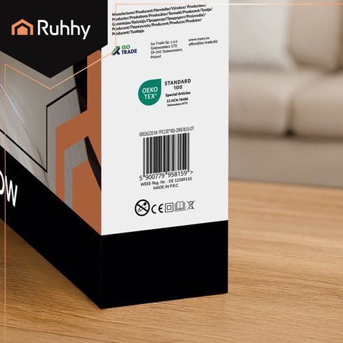 Електрогрілка для спини та шиї RUHHY 40×30 см, 4 режими, сіра | Зображення 5