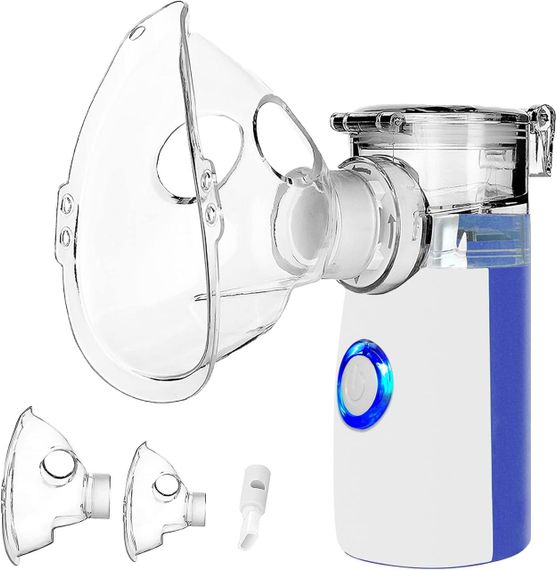 Небулайзер ультразвуковой портативный ингалятор для детей взрослых с маской/мундштуком для лечения заболеваний