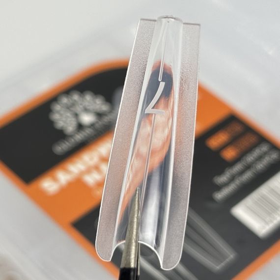 Верхні форми "Сендвіч квадрат" Global Fashion Sandwich Dual Nail Form 240шт в боксі | Зображення 1