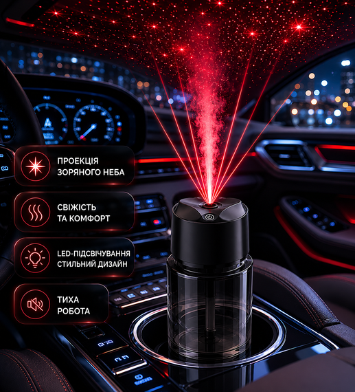 Ароматизатор звездное небо XT056 / Умный диффузор / Автоматический парфюм в авто | Зображення 2