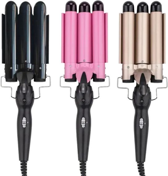 Потрійна плойка для завивки волосся з керамічними стержнями XPRO GM-2933 (234571986_393) | Зображення 9