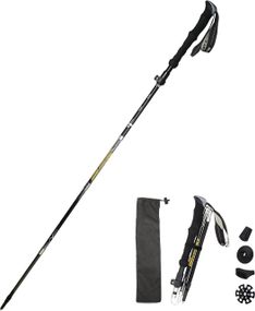 Складная треккинговая палка HUGSEE для женщин и мужчин, алюминиевые, EVA ручка, чехол и аксессуары