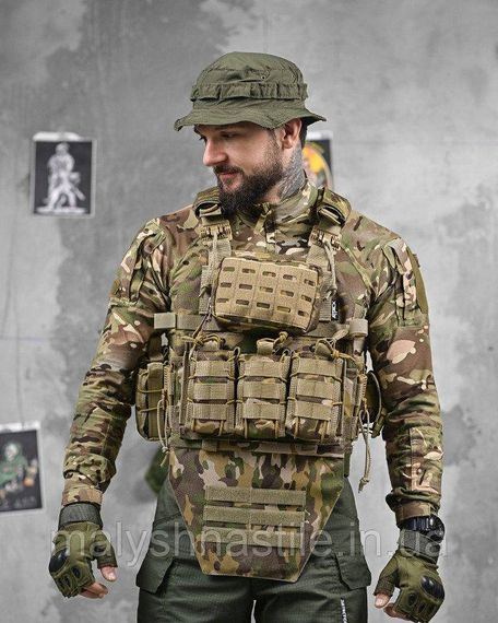 Плитоніска 4 швидких скидання з наплічником Cordura мультикам ДЛ63963 | Зображення 1