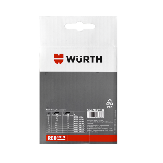 Набір ключів Г-подібних TORX з отвором, TX6-25, 8 шт., RED STRIPE | Зображення 2
