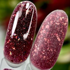 Светоотражающая база Crooz Crystal Base №10 (малиново-бордовая с блеском) 8мл