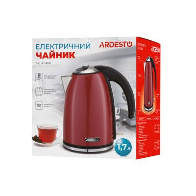 Електрочайник Ardesto EKL-F340R | Зображення 4