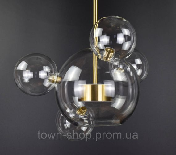 Люстра потолочная LED AA397-200+4-ab Латунь 40-130х35х35 см.