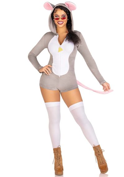 Комбінезон-костюм миші Leg Avenue Comfy Mouse M, з капюшоном | Зображення 2