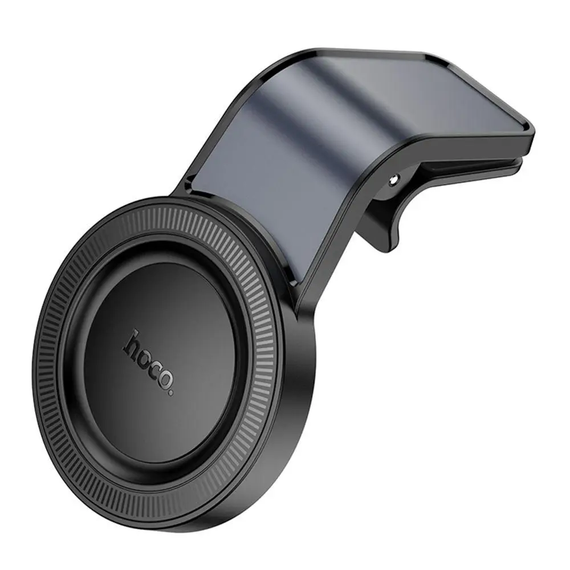Автодержатель для смартфонов Hoco H59 магнитный из ABS и алюминия с кольцевым магнитом черный-серый | Зображення 4