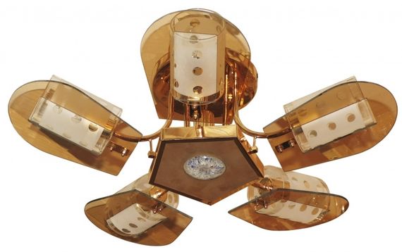 Люстра потолочная флористика E27 60W G (LK-095C/6)