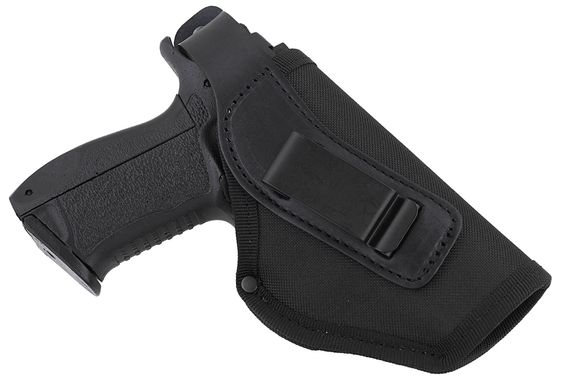 Кобура для Форт-17 поясна + прихованого внутрішньобрючного носіння (oxford 600D/шкіра, чорна) MAS