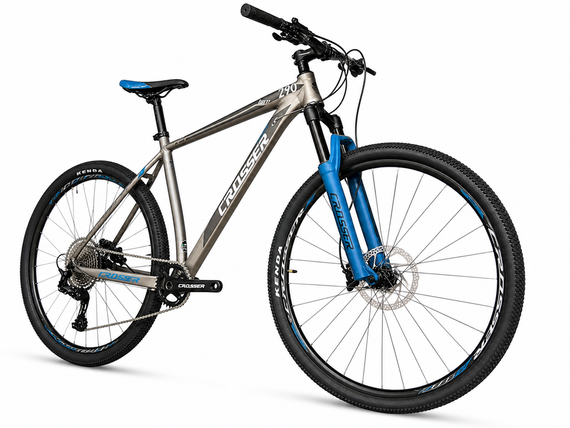 Велосипед гірський 29" Crosser Solo рама 21", 1x12 L-TWOO AX, гідравліка Shimano MT200, повітряна вилка Синій | Зображення 3