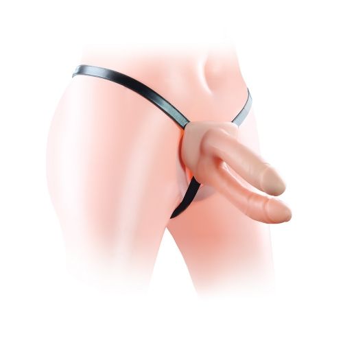 Порожнистий страпон - Unisex Hollow Double Penetration 6" | Зображення 2