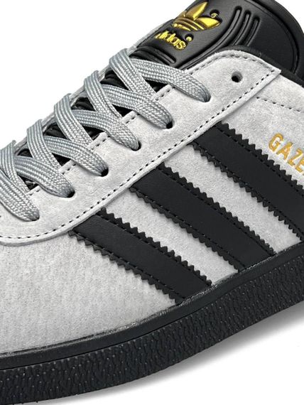 Чоловічі кросівки Gazelle Gray Black (замша) A1375 | Зображення 5